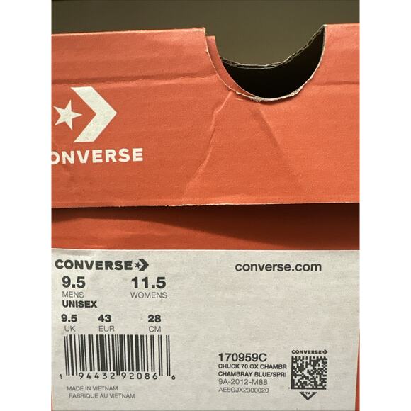 Size 9.5 - Converse Chuck 70 Low Tri-Panel - Picture 6 of 6